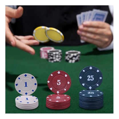 Set Poker Juego De Mesa 200 Fichas Naipes Fichas Poker