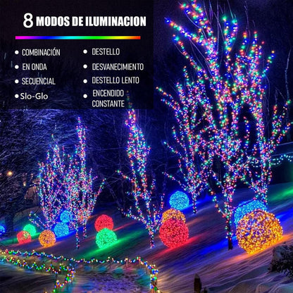 Luces Navideñas Solares Luces Led Solar Luces Navidad 10 Metros Multicolor Luces Navidad Solar Luces Navideñas Exterior Luces Solares Exterior Navidad Navidad Solar Multicolor