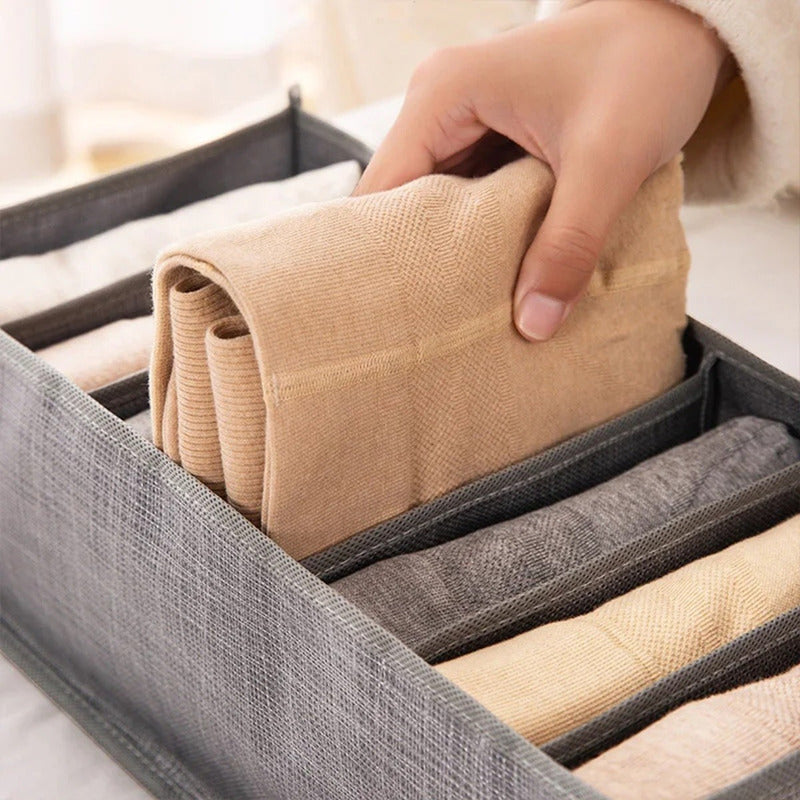 Pack X3 Organizador De Ropa 9 Divisores Ropa Interior
