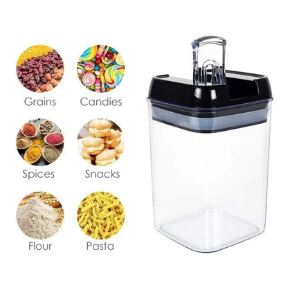 Set 5 Contenedores Hermeticos Organizador Cocina Tapper Acri