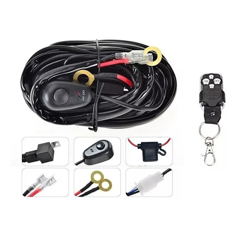 Kit Cableado Para Barras Led Neblineros Con Control Relay Sw