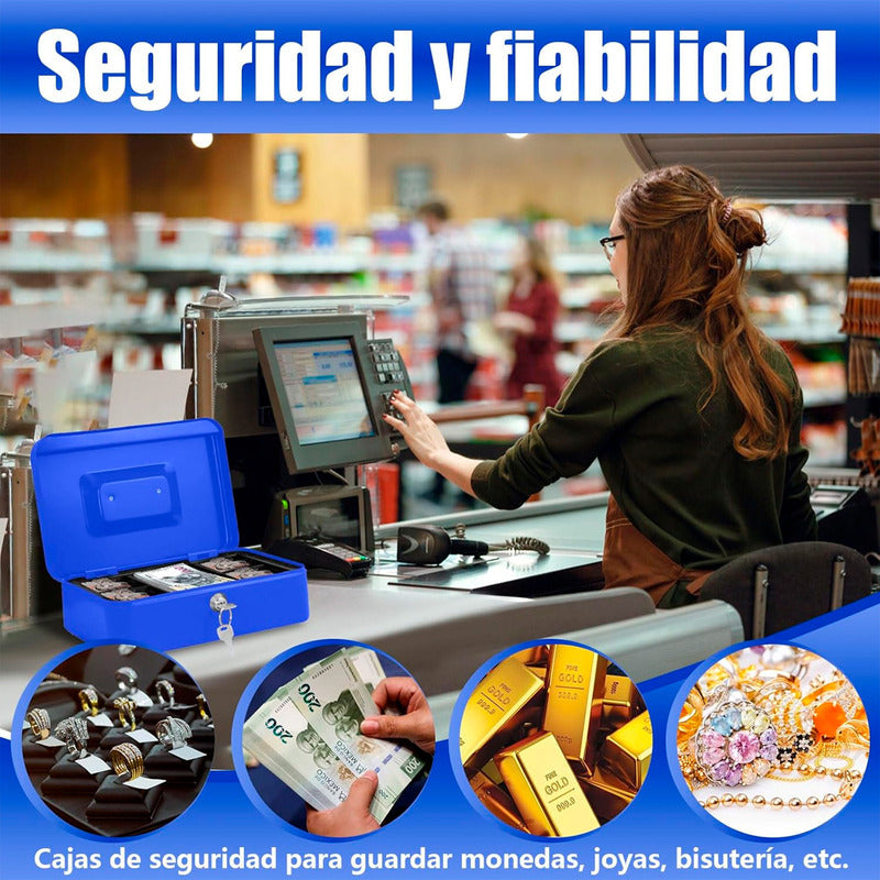 Cajas Fuertes Caja De Seguridad Caja De Dinero Metalica Llav