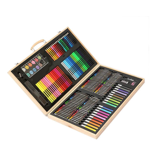 Set Arte Y Dibujo 180 Piezas Maletín De Pintura Lápices