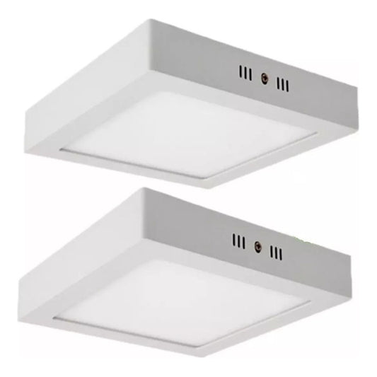 Pack X2 Foco Led Foco Led Sobrepuesto 18w Lamparas Techo