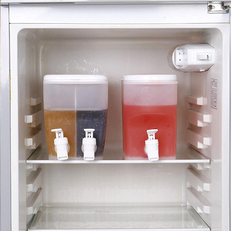 Jarras Jugo Bebidas Limonada Dispensadora Agua Doble Grifo