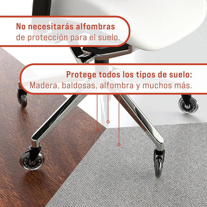 Pack X3 Ruedas De Sillas Ruedas Escritorio Ruedas Multiusos