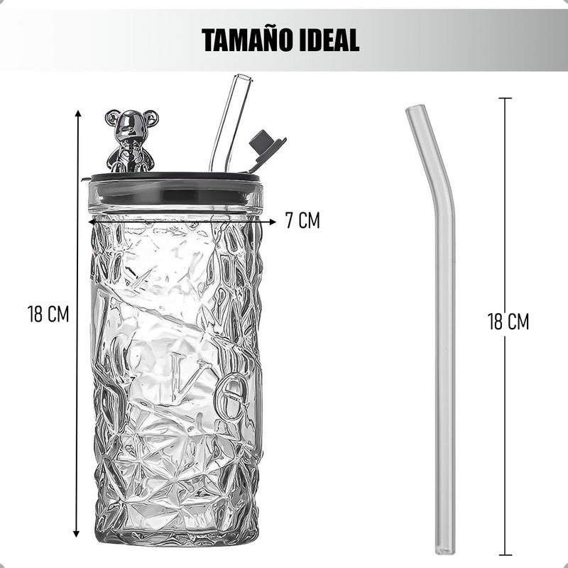Vasos De Vidrio Vaso De Bebida Con Bombilla Vaso 400 Ml Arcashopping Vasos Vidrio Vasos De Vidrio Con Combilla Vasos Postres