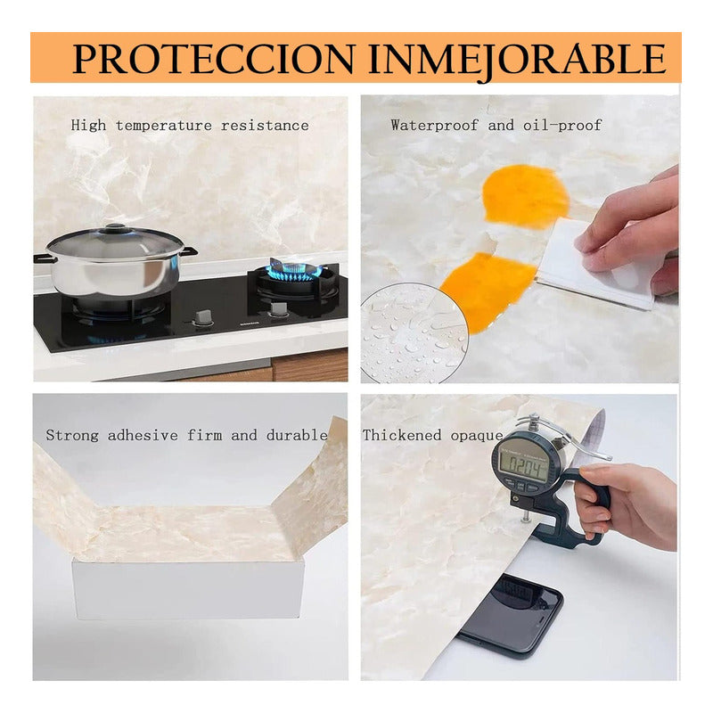 Papel Mural Autoadhesivo Mármol Papel Tapiz Decorativo 10m