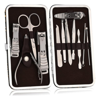 Set Manicure Permanente 12 Pieza Corta Cuticulas Profesional