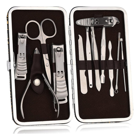 Set Manicure Permanente 12 Pieza Corta Cuticulas Profesional
