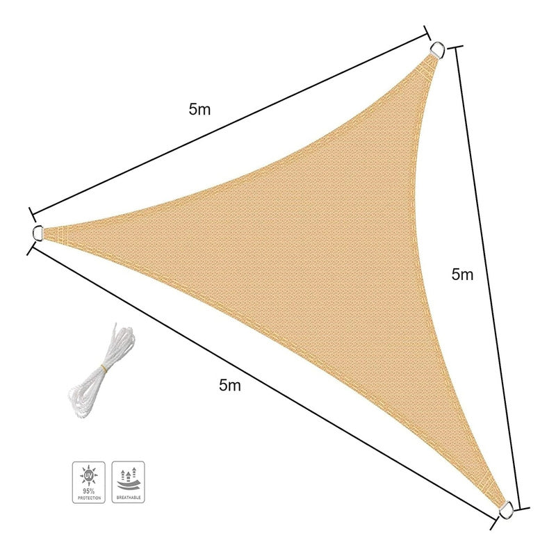 Toldo Vela Triangular Toldo Vela Impermeable Terraza 5x5x5m