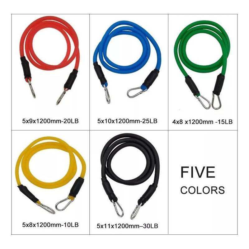 Kit Bandas Elásticas Banda Elastica De Resistencia Fit