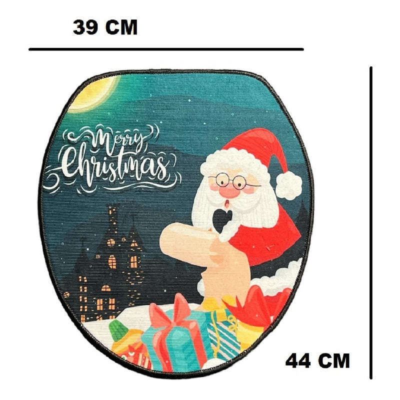 Set Fundas De Navidad Baño Cosas Navideñas Fundas Navidad