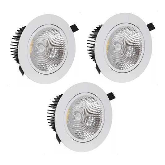 Pack X3 Focos Led Interior Embutido Foco Embutido Led 12w
