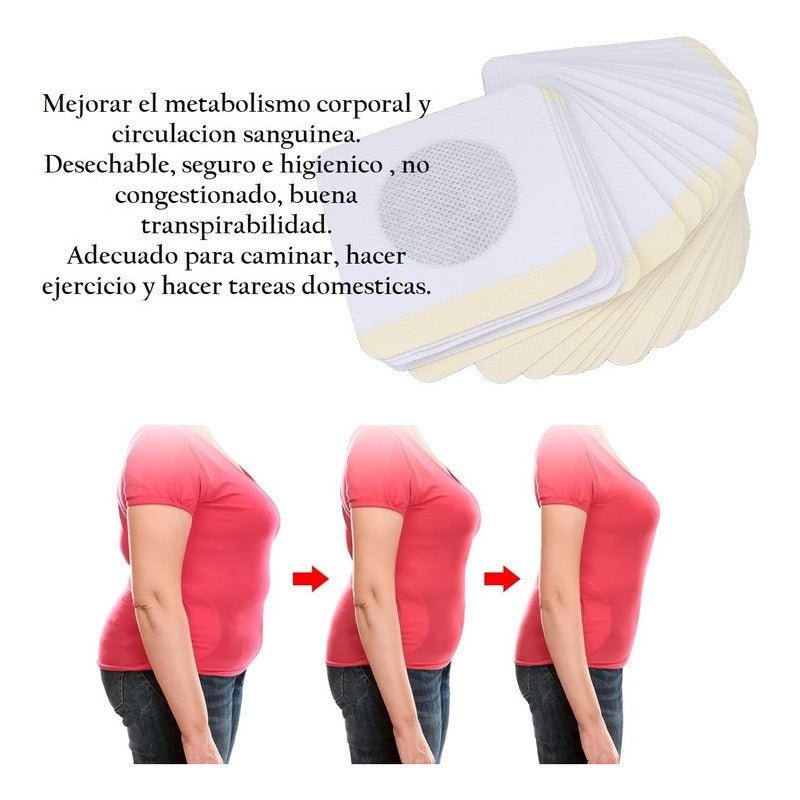 Pack 30 Parches Reductor Adelgazantes Slim Patch Reductores