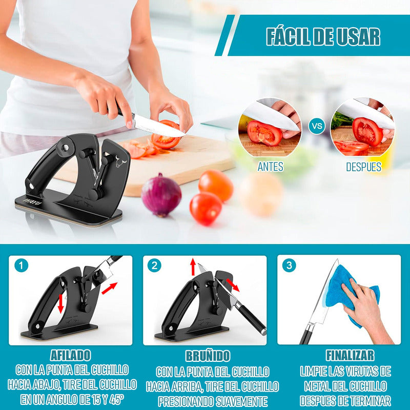 Afilador De Cuchillo Wayu Afilador De Cuchillos Profesional Arcashopping Afilador Cuchillo Wayu Afiladores Manuales Para Cuchillos Afilador Portatil