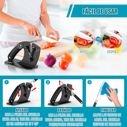 Afilador De Cuchillo Wayu Afilador De Cuchillos Profesional Arcashopping Afilador Cuchillo Wayu Afiladores Manuales Para Cuchillos Afilador Portatil