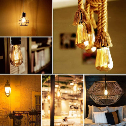 Pack X5 Ampolletas Vintage E27 Edison Filamento 4w Luz Calid