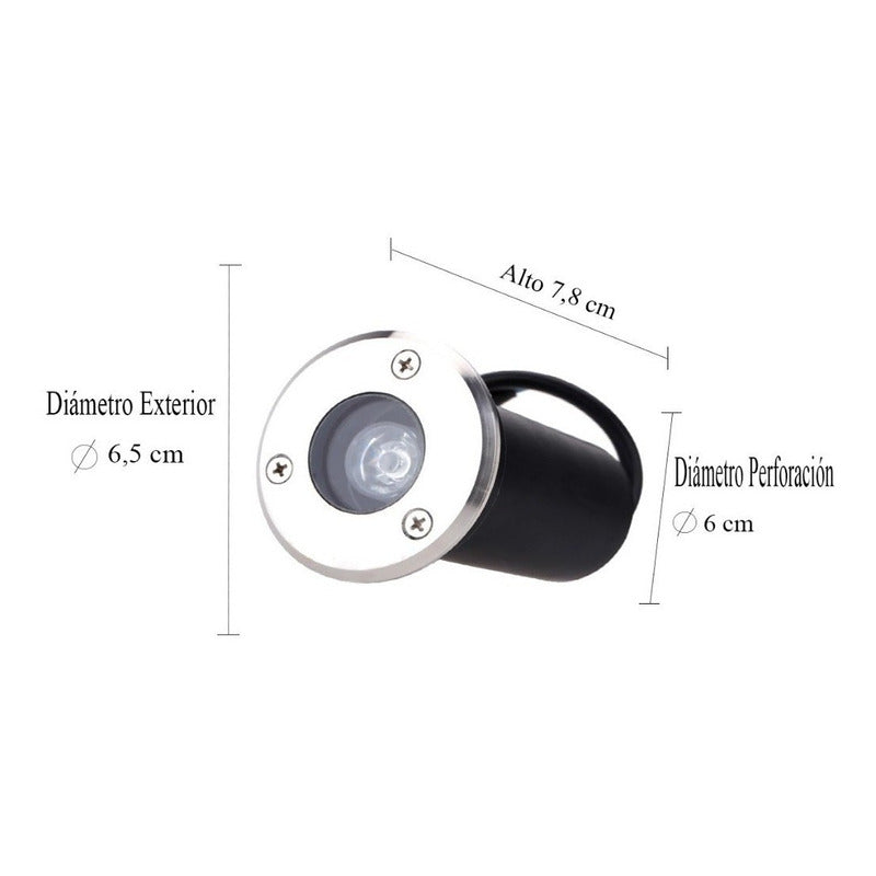 X4 Focos Embutidos Led Focos Embutidos Focos Piso 1 W Exteri