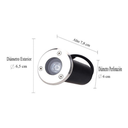 X4 Focos Embutidos Led Focos Embutidos Focos Piso 1 W Exteri