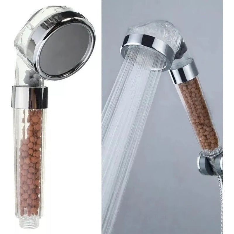 Ducha Eco Cabezal Ahorra Agua + Manguera Flexible 1.5 Metros