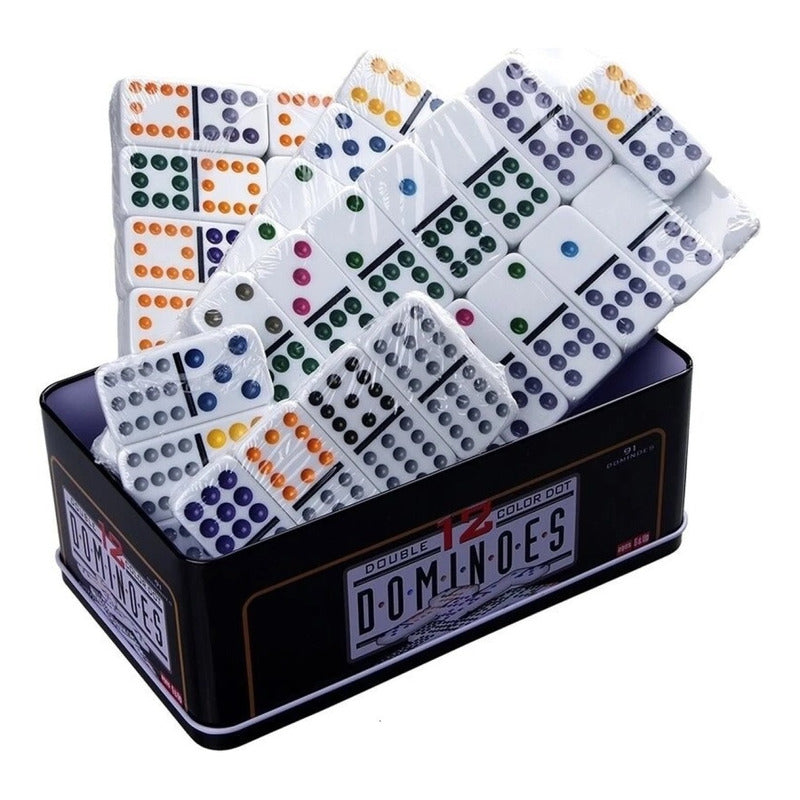 Juego De Domino 91 Piezas Doble 12 Dominoes Juego De Mesa