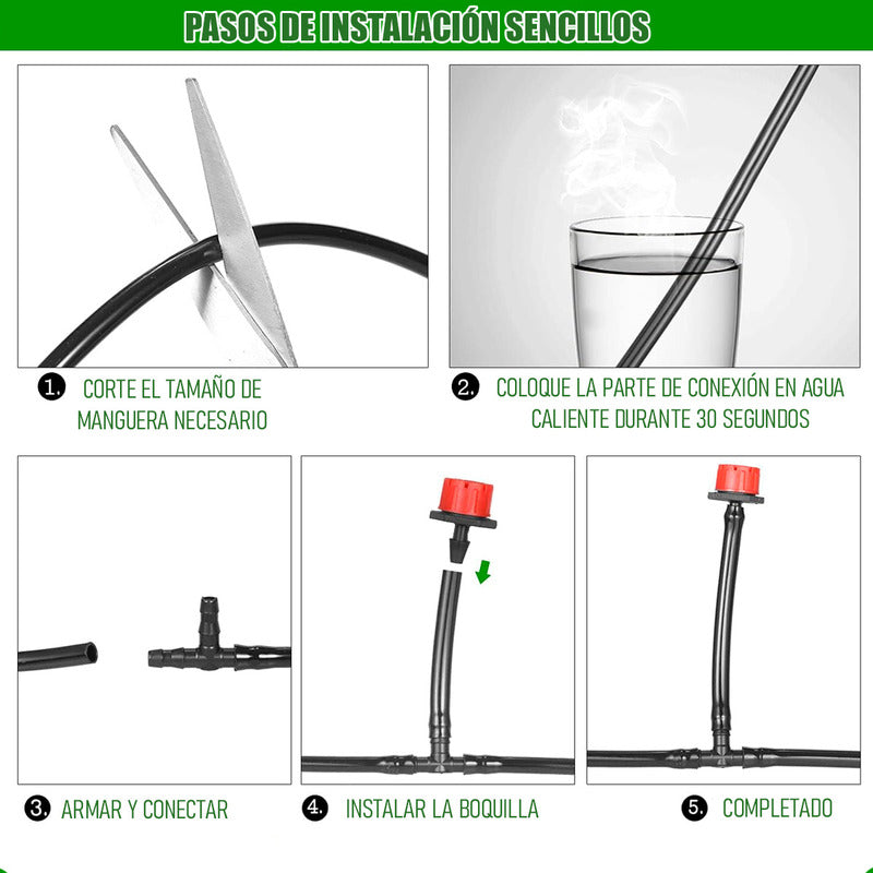 Sistema De Riego Kit Riego Automatico Riego Para Jardin Casa