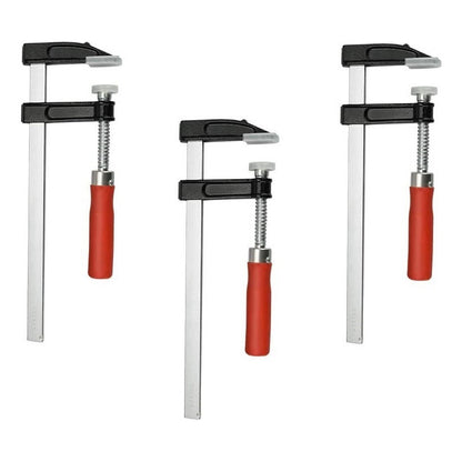 Pack X3 Prensa Sargento Tipo F Carpintería 200x50mm Abrazade