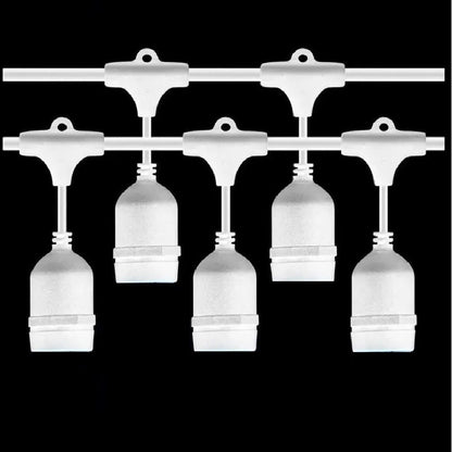Guirnaldas De Luces Para Terraza Soquete Cadena Luces 5 Mtrs