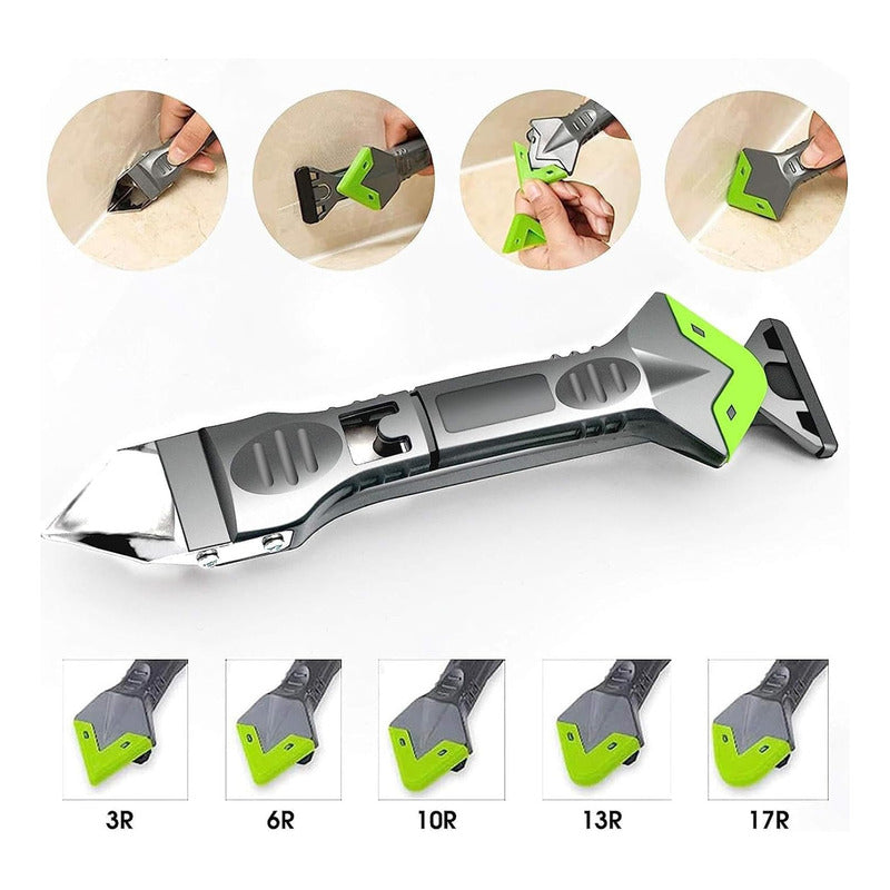 Raspador Sellador Silicona 5 En 1 Removedor Multifuncional