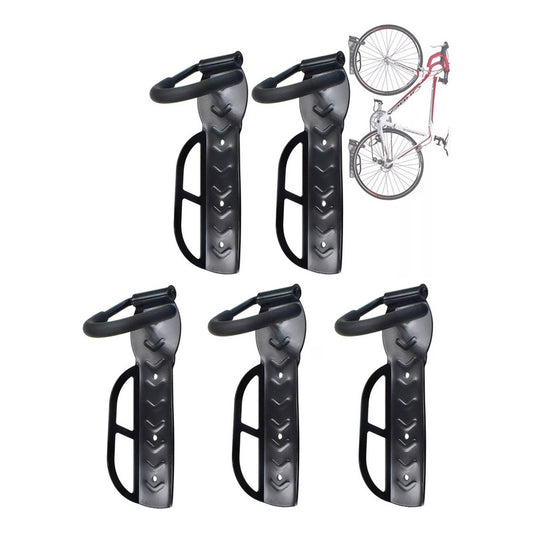 Pack X5 Porta Bicicleta Pared Gancho Para Colgar Soporte Bic