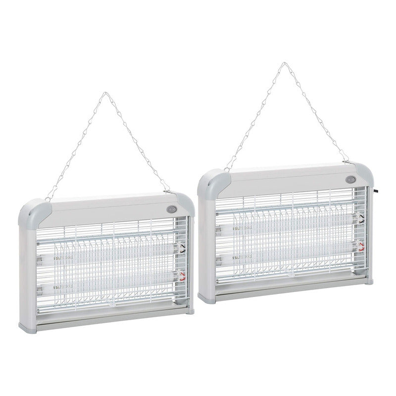 Pack X2 Lamparas Atrapa Moscas Trampas Mata Moscas Electrico