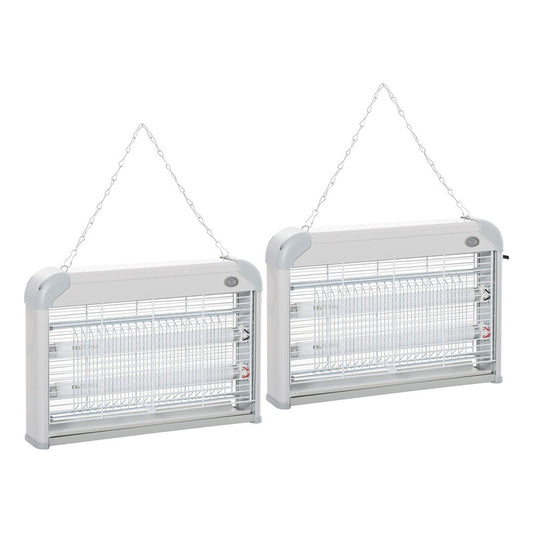 Pack X2 Lamparas Atrapa Moscas Trampas Mata Moscas Electrico