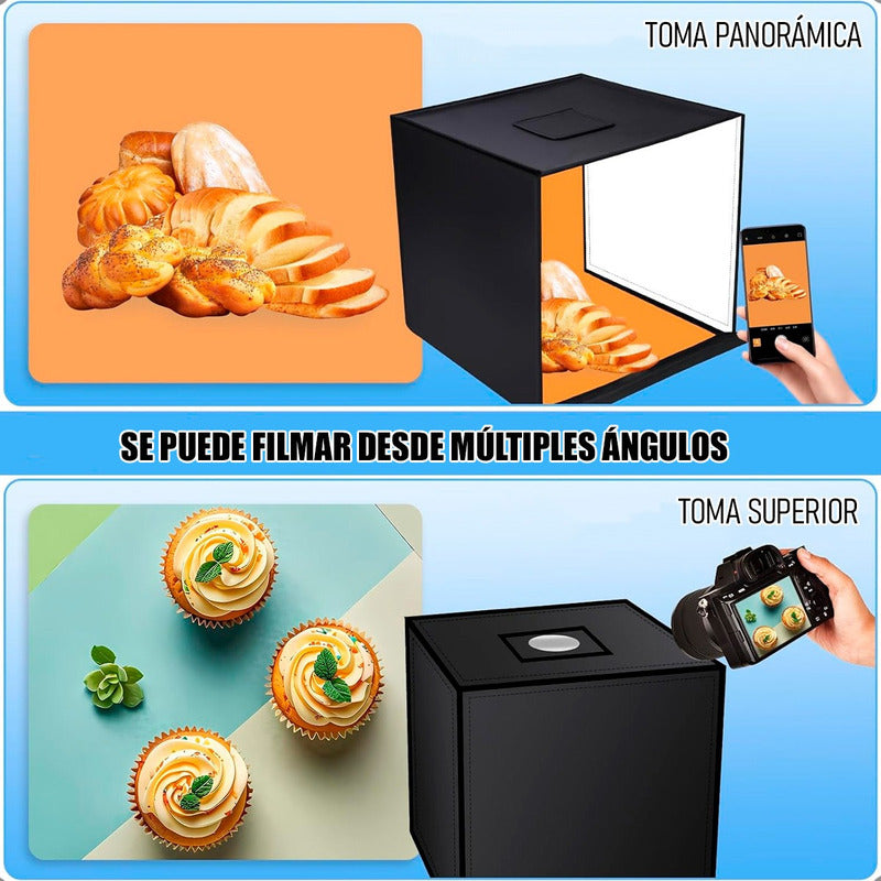 Mini Estudio Fotografico Led Caja Fotografica Led Plegable