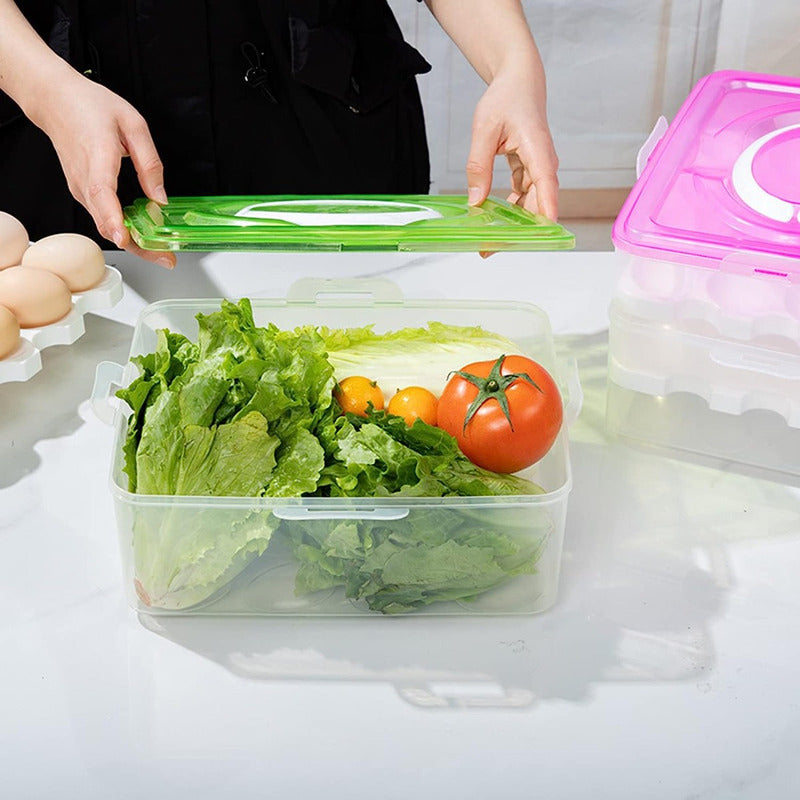 Organizador De Huevos Caja Para 32 Und Huevera Portahuevos