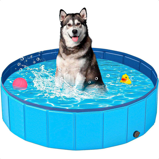 Piscina Para Perros Piscina Plegable Mascotas Perro 120x30cm