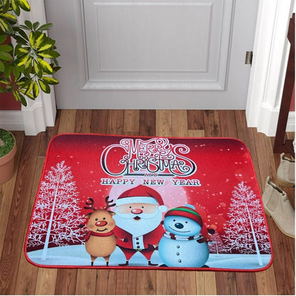 Alfombra Navidad Tapete Limpia Pies Decoracion Navidad 40x60