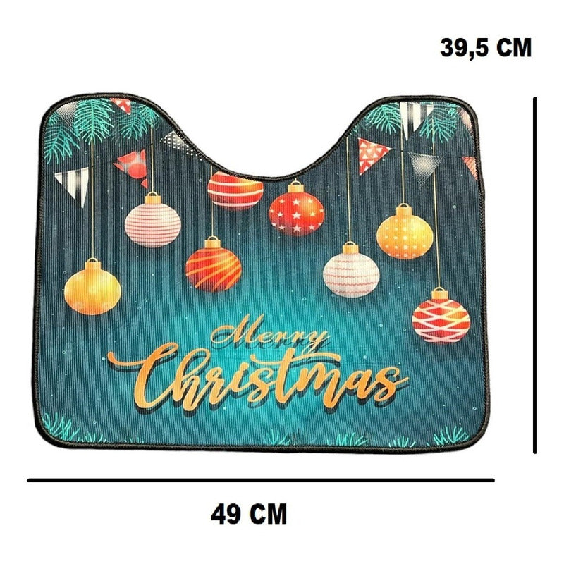 Set Fundas De Navidad Baño Cosas Navideñas Fundas Navidad