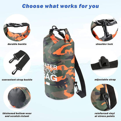 Bolso Seco Impermeable Mochila Camping 15 Litros Waterproof