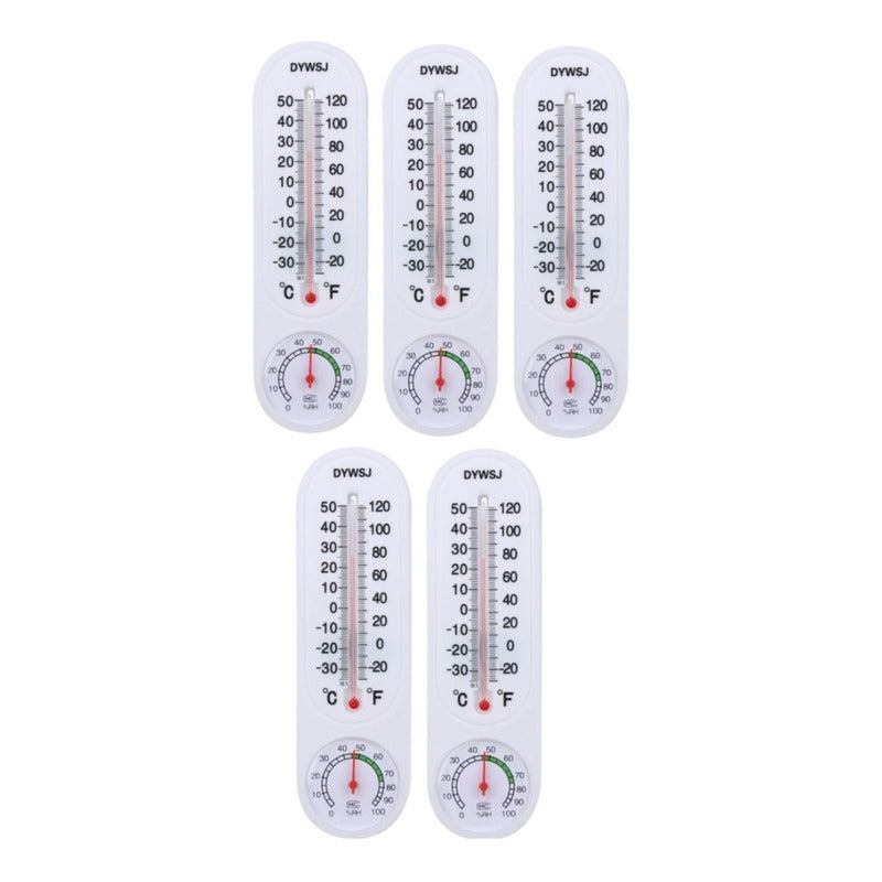 Pack X5 Termometro Higrometro Analogico Medidor Temperatura