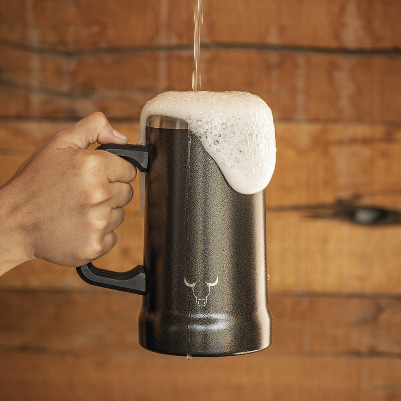 Wayu Beer Mug Stainless Steel 750ml Color Negro