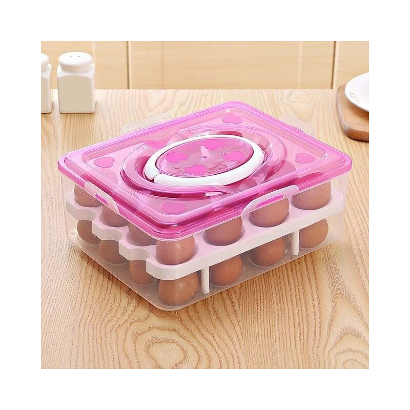 Organizador De Huevos Caja Para 32 Und Huevera Portahuevos