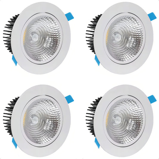 Pack X4 Lamparas Led Techo Foco 16w Lampara Dormitorio Blanco Frio Lampara De Techo Redonda Led Embutida Luz Fria Arcashopping Focos Led Embutidos Luz Fria Luces Led Foco Led 16w