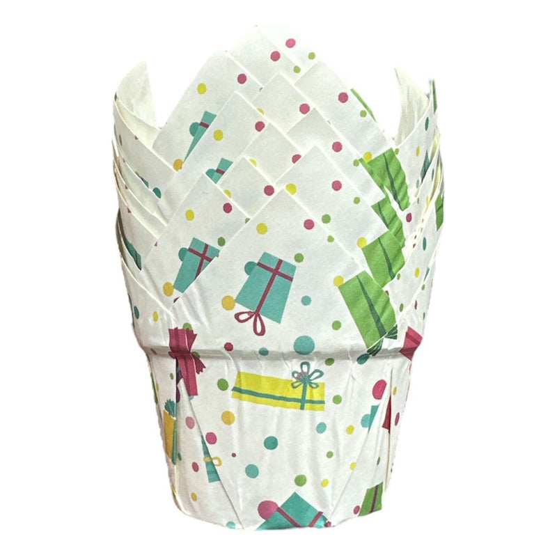 Pack X24 Capsula Para Hornear Capsulas Cupcakes Tulipanes Cu