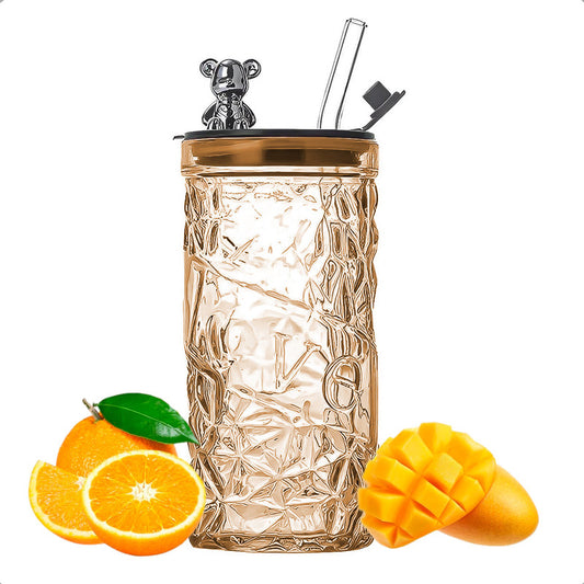 Vasos De Vidrio Vaso De Bebida Con Bombilla Vaso 400 Ml Arcashopping Vasos Vidrio Vasos De Vidrio Con Combilla Vasos Postres