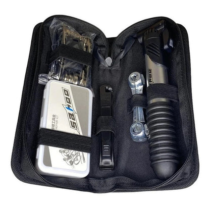 Kit Completo Para Bicicletas Bombin Set Parches Herramientas