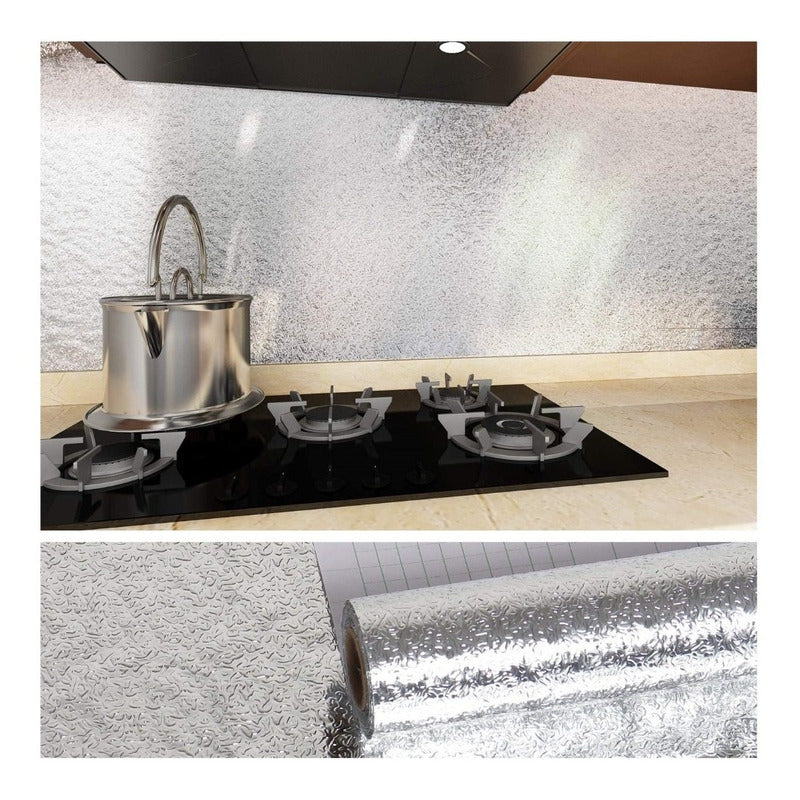 Papel Antigrasa Para Cocina 3 Metros Papel Pegatina Aluminio