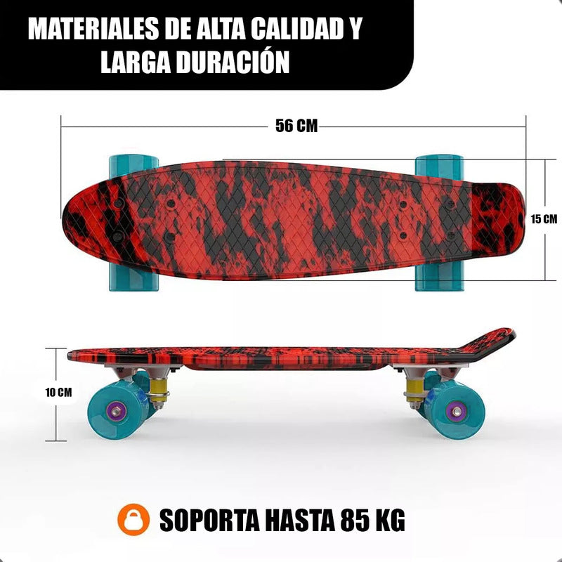 Skate Penny Board Morado Patineta Polipropileno 55mm X 45mm Morado Para Adolecentes Skate Niños Penny Board Patinetas Skate Para Niños Skate Penny Board Patinetas Niños Arcashopping