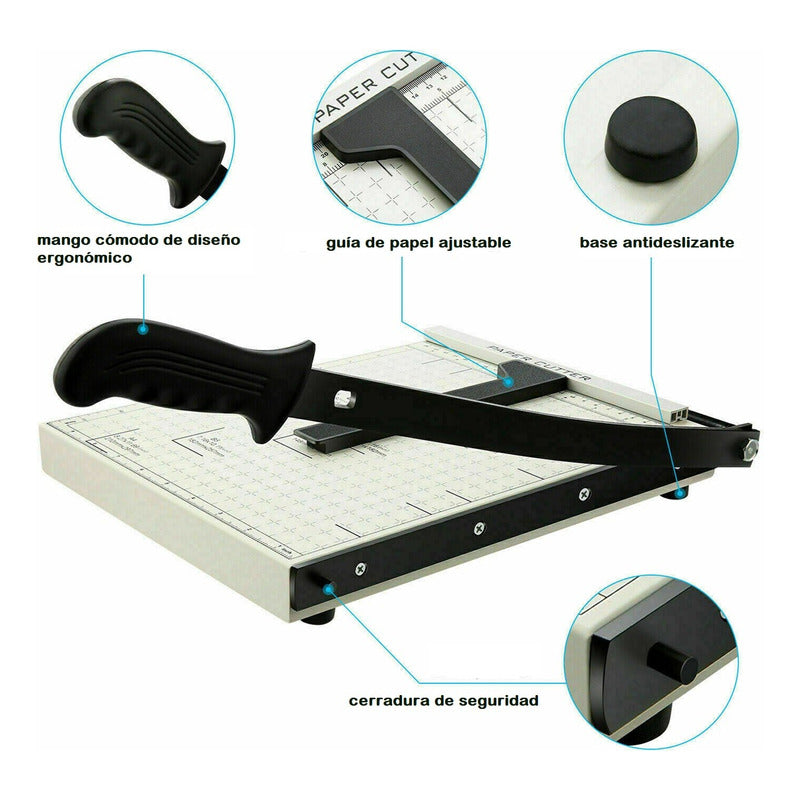 Guillotinas Papel Cortador Papel Guillotina Metálica A4 32cm