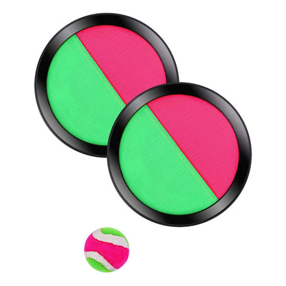 Juego Paleta De Playa Con Velcro Y Pelota Atrapa Pelota